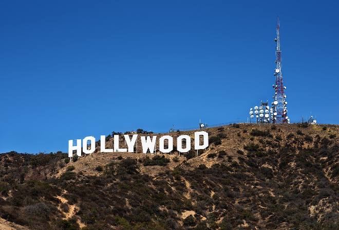 The Hollywood Sign in the Hollywood Hills